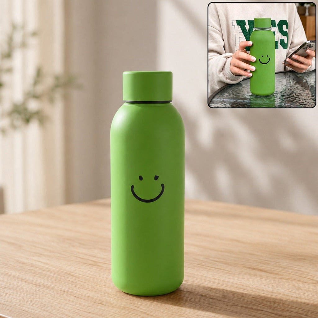 ML Smiley Face Glass Travel Water