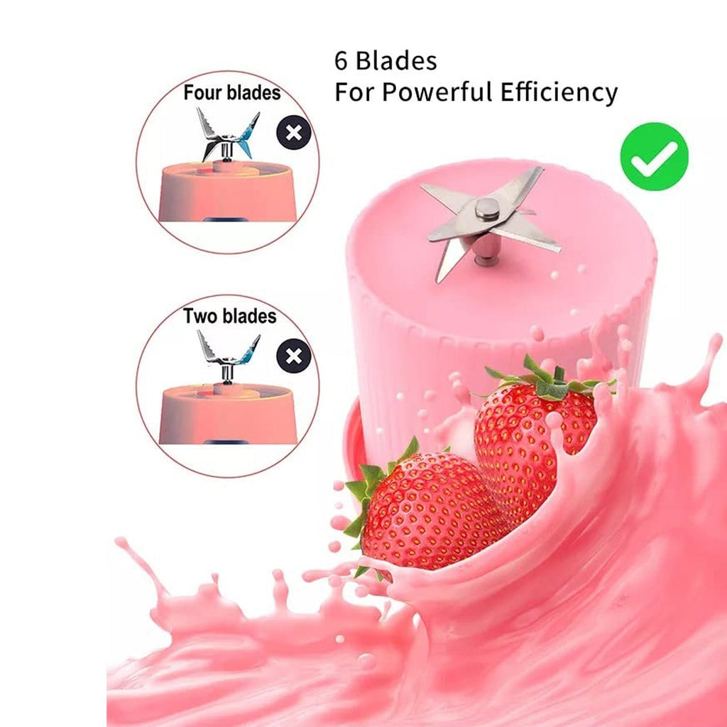 The portable blender bottle shown without its lid, ready for ingredients.