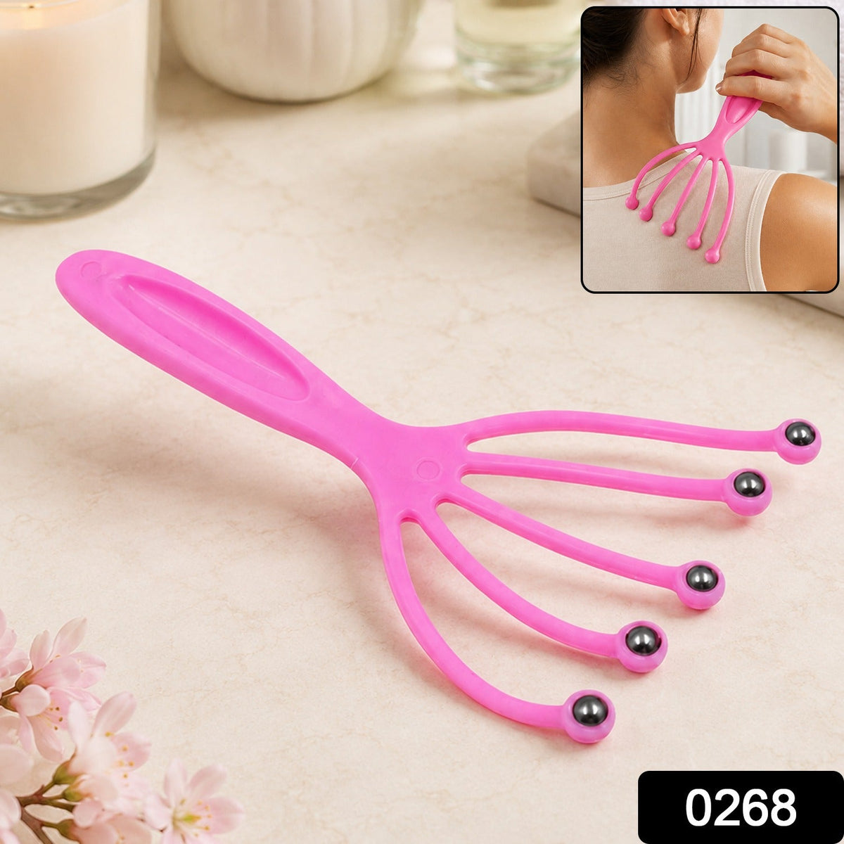 Travel Scalp Head Massager Relaxer Portable