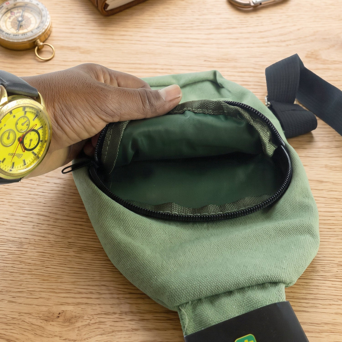 Men Multi Pocket Sling Crossbody Chest