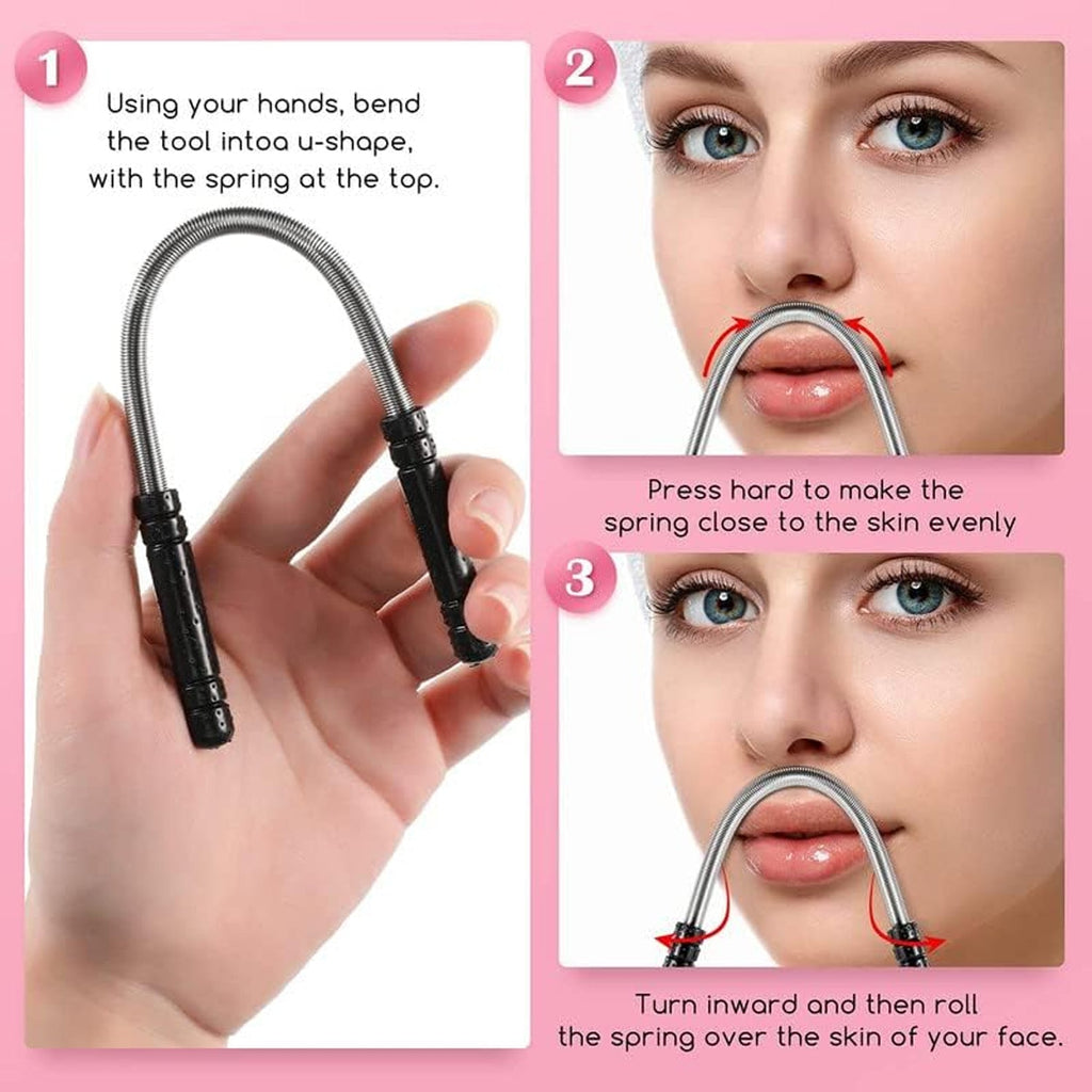 Facial Hair Remover Spring Tool
