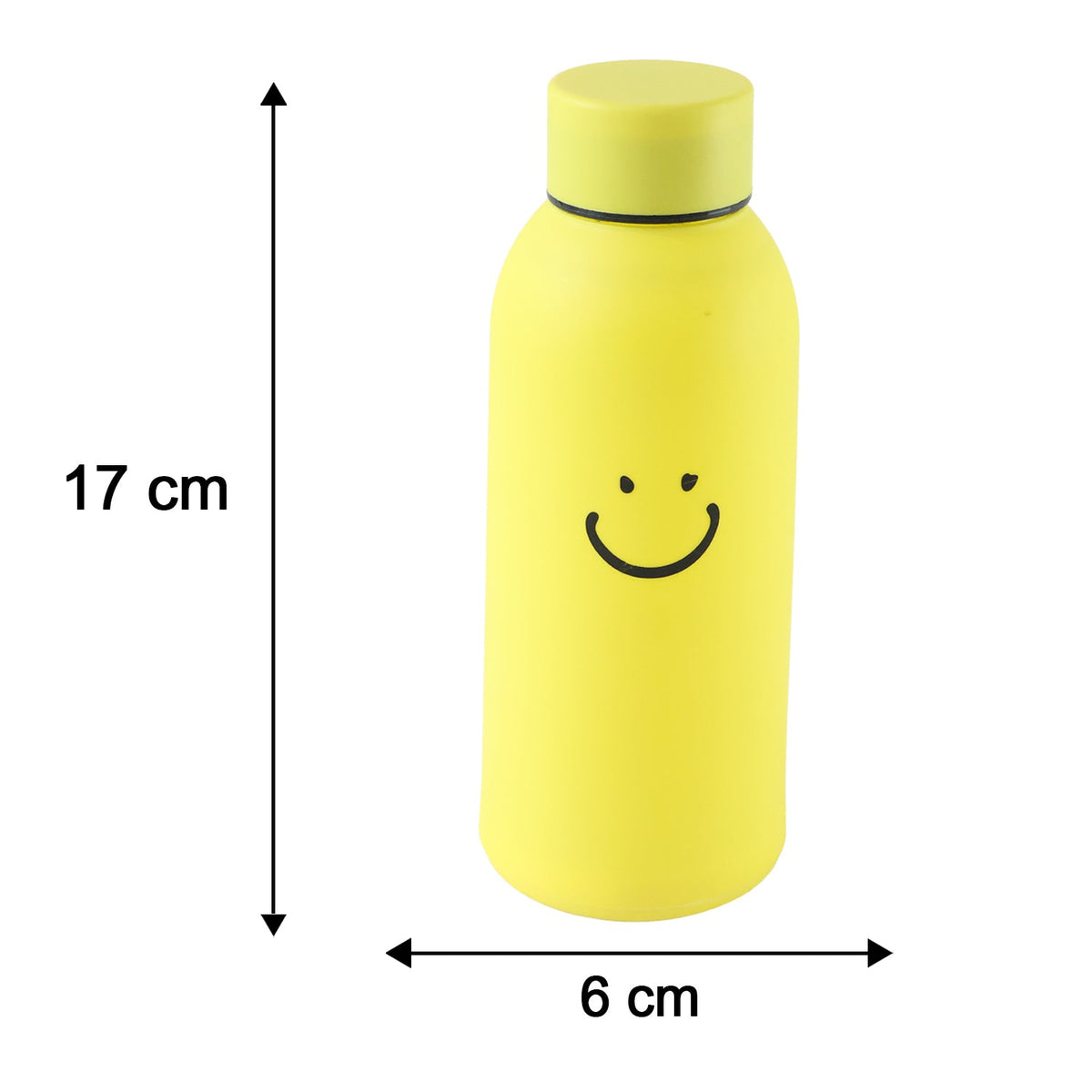 ML Smiley Face Glass Travel Water